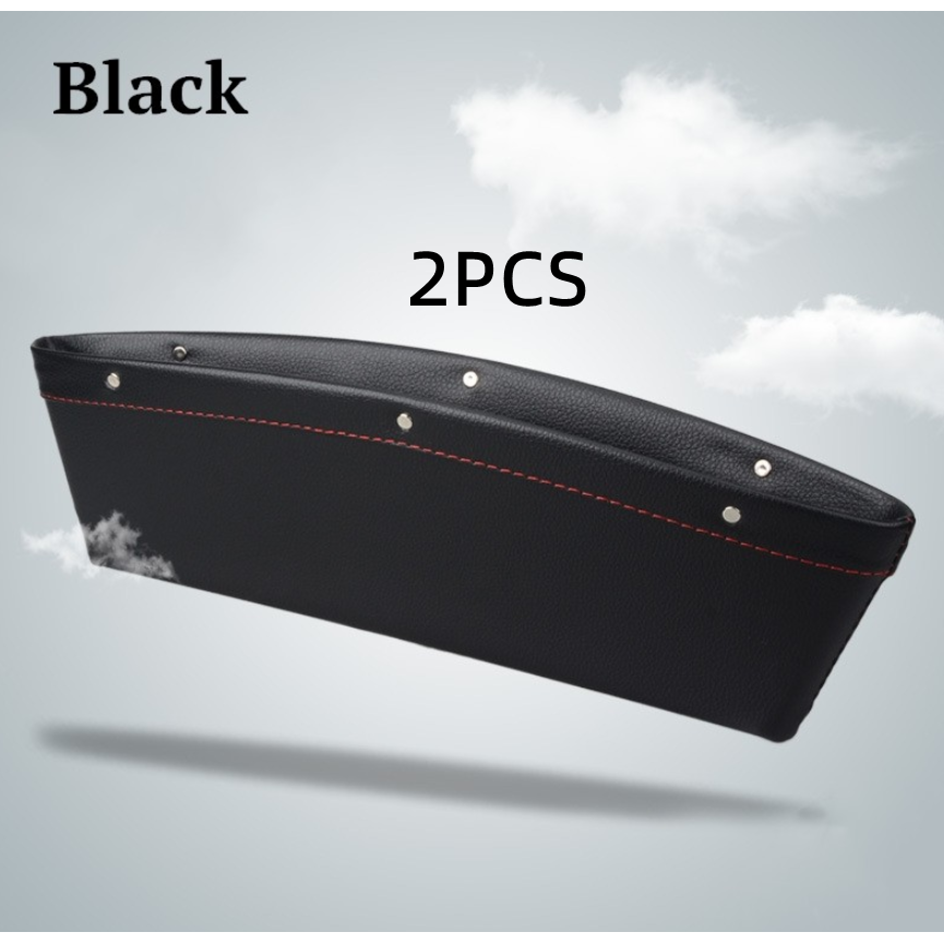 Smart Space Saver: Stylish Car Seat Organizer in Faux Leather