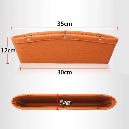 Smart Space Saver: Stylish Car Seat Organizer in Faux Leather