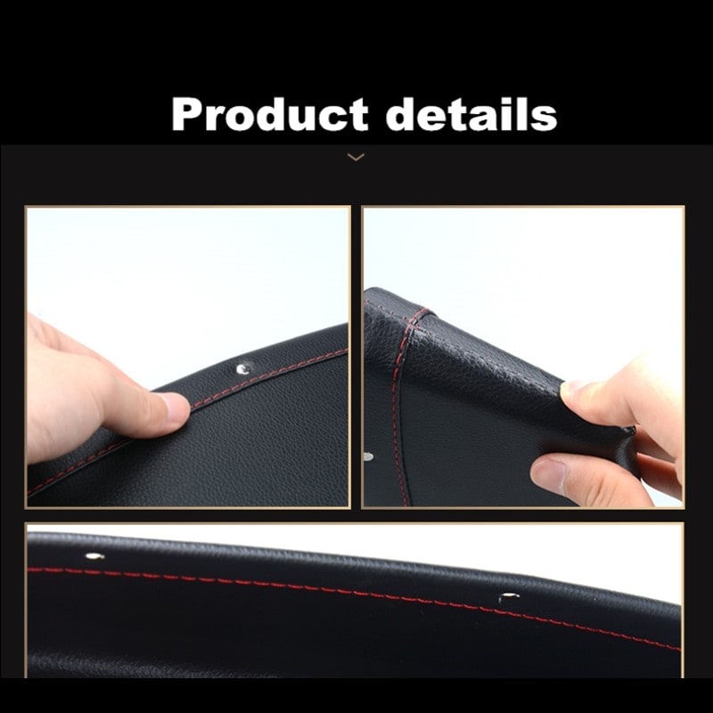 Smart Space Saver: Stylish Car Seat Organizer in Faux Leather