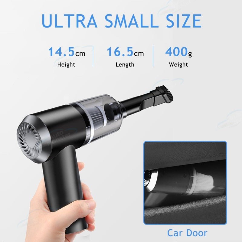 Compact Cordless Car Vacuum Cleaner | 9000 Pa Suction Power