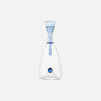 Decorative Stopper Blown Glass Carafe