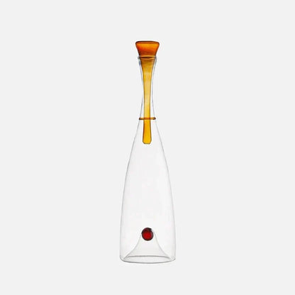 Decorative Stopper Blown Glass Carafe