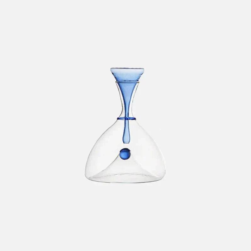 Decorative Stopper Blown Glass Carafe