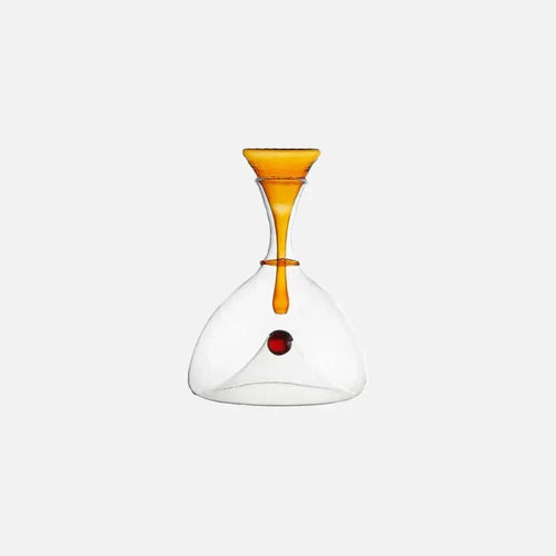 Decorative Stopper Blown Glass Carafe