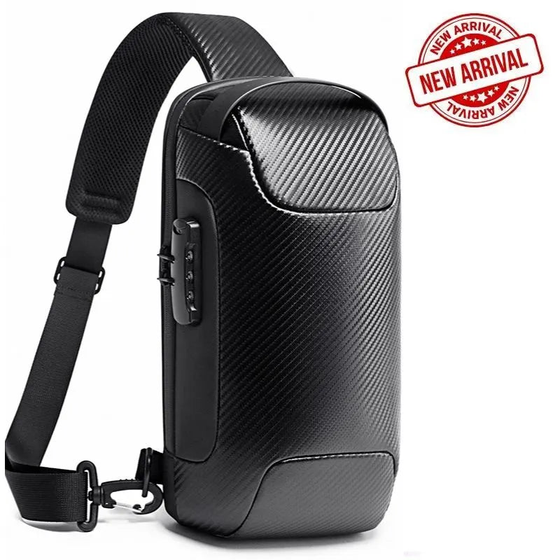 Secure and Stylish Crossbody Bag with Charging Feature