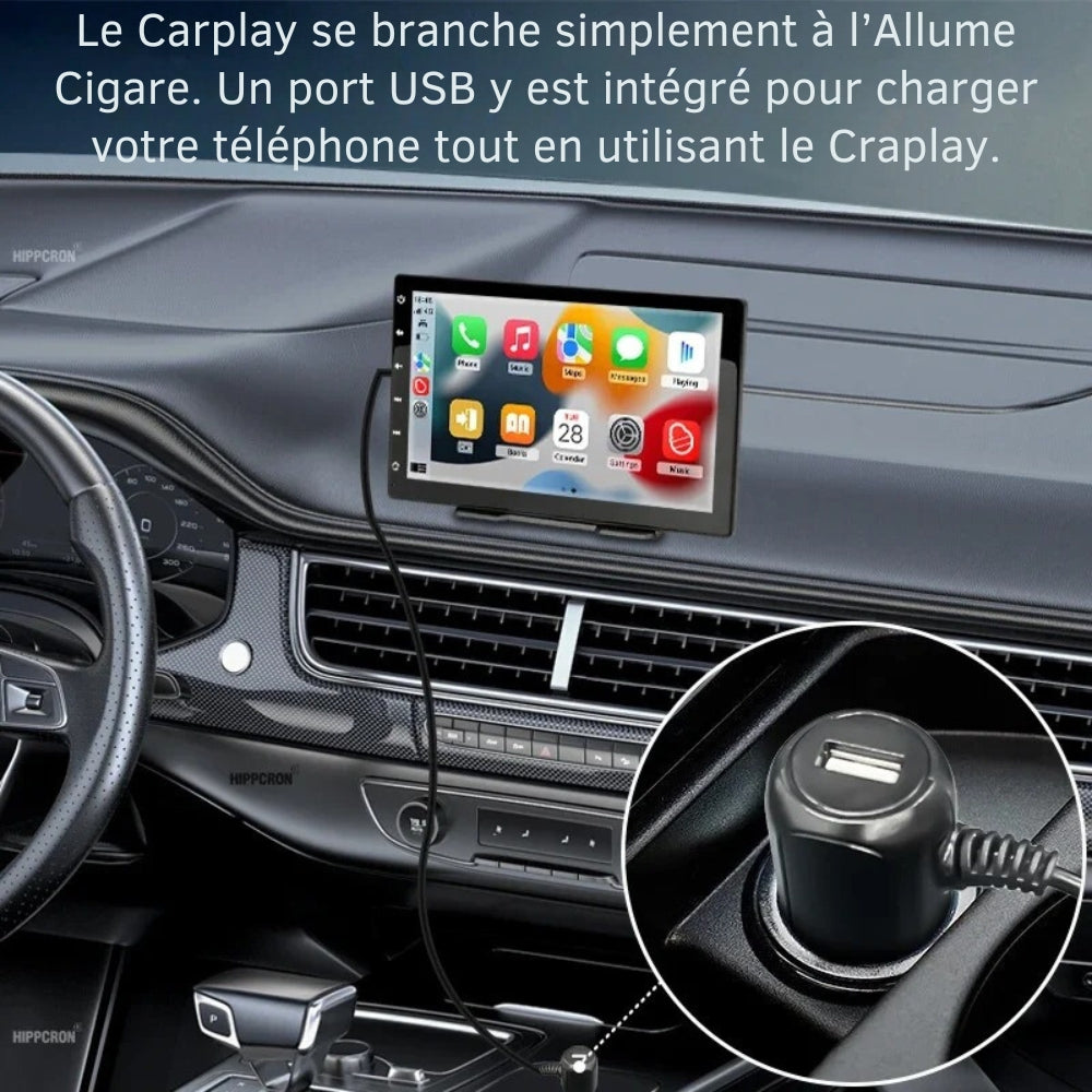 Cigarette Lighter Charger for Car with CarPlay Feature