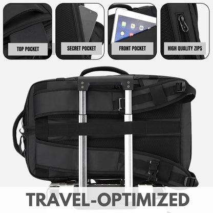 Versatile Travel Backpack with USB Charging & Theft Protection