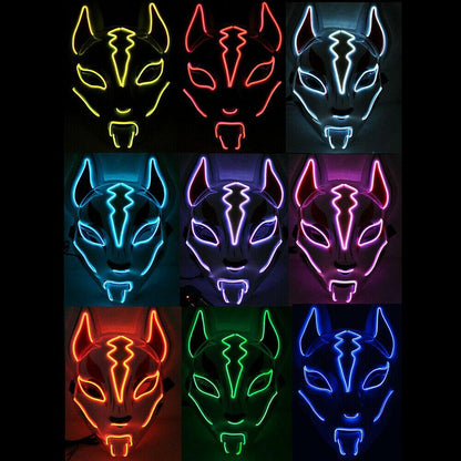 Illuminated Fox Mask - Enhanced LED Costume Accessory