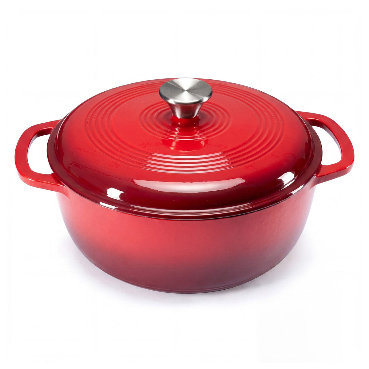 6-Quart Enameled Cast Iron Casserole for Baking and Stewing