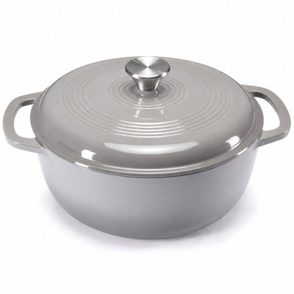 6-Quart Enameled Cast Iron Casserole for Baking and Stewing