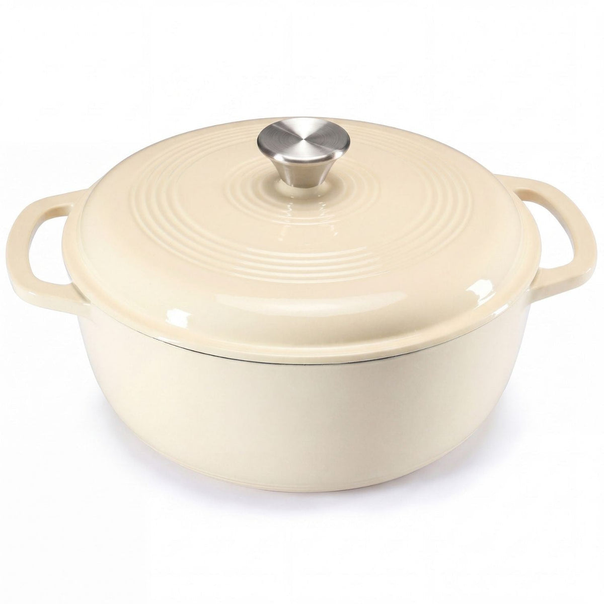 6-Quart Enameled Cast Iron Casserole for Baking and Stewing