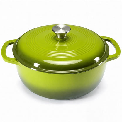 6-Quart Enameled Cast Iron Casserole for Baking and Stewing
