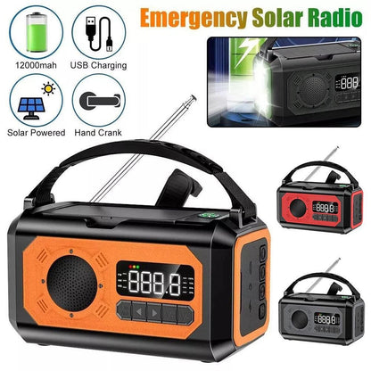 Solar and Hand Crank Emergency Weather Radio
