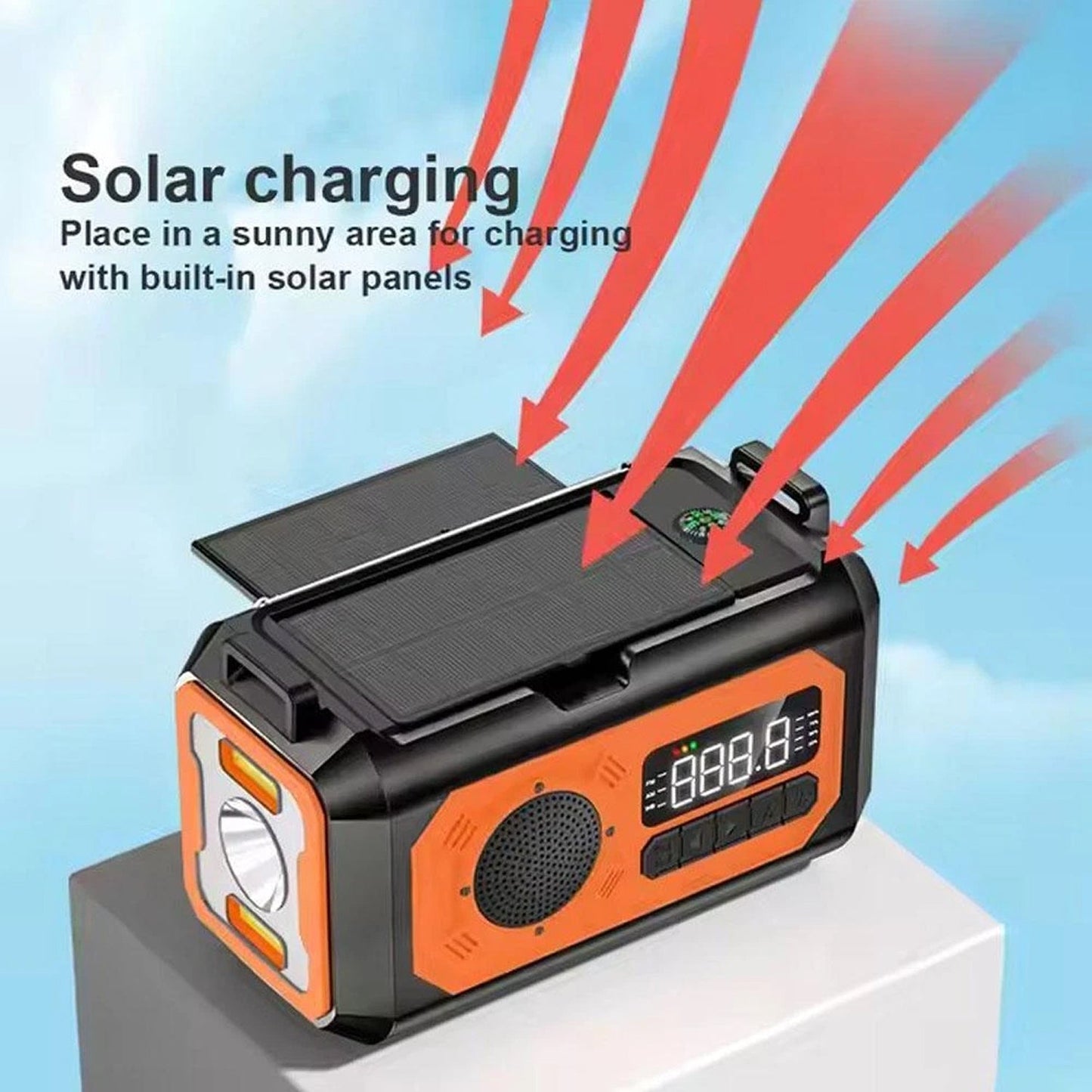Solar and Hand Crank Emergency Weather Radio