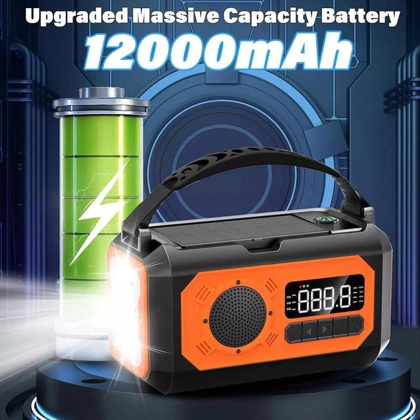 Solar and Hand Crank Emergency Weather Radio