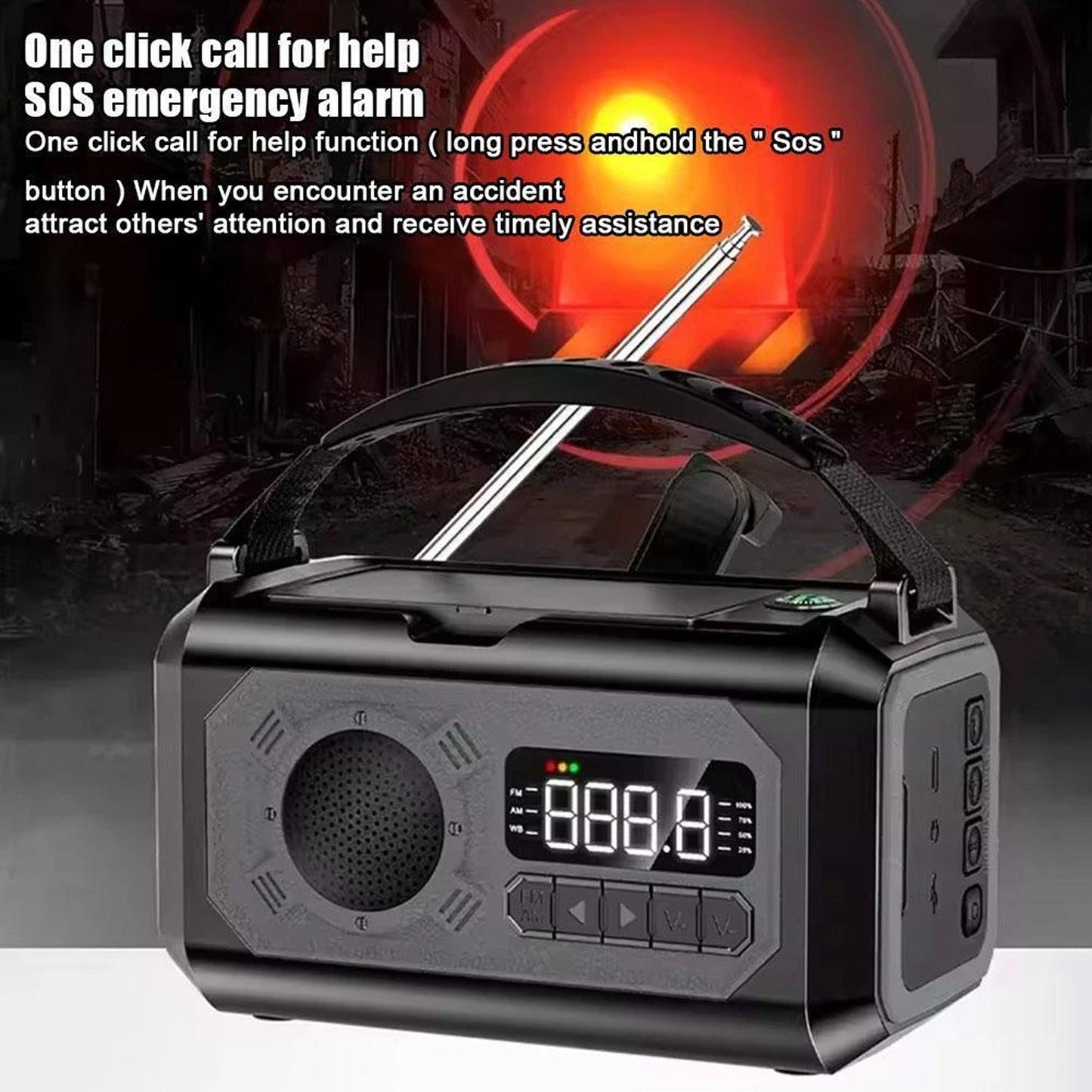 Solar and Hand Crank Emergency Weather Radio