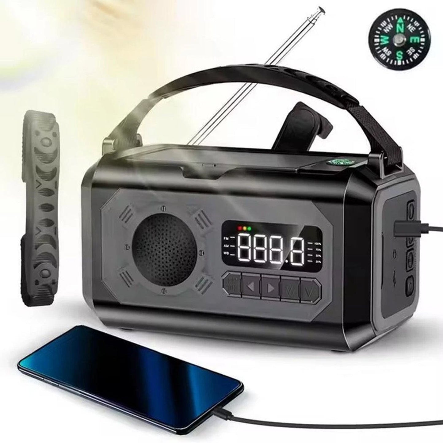 Solar and Hand Crank Emergency Weather Radio