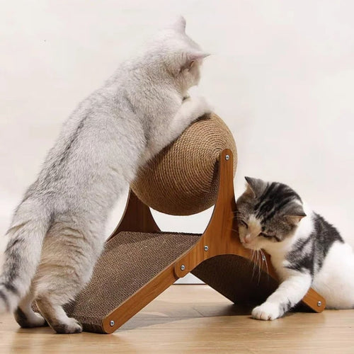 Dynamic Kitty Claw and Play Station with Cardboard Ramp