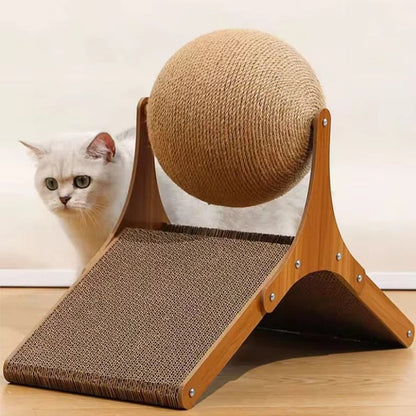 Dynamic Kitty Claw and Play Station with Cardboard Ramp