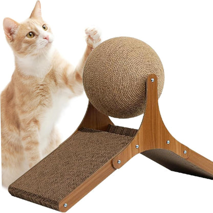 Dynamic Kitty Claw and Play Station with Cardboard Ramp