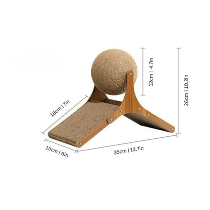 Dynamic Kitty Claw and Play Station with Cardboard Ramp