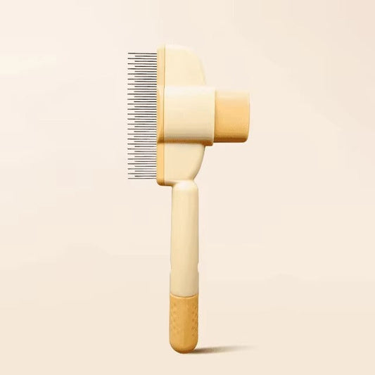 Effortless Pet Grooming Comb with Easy Release Button