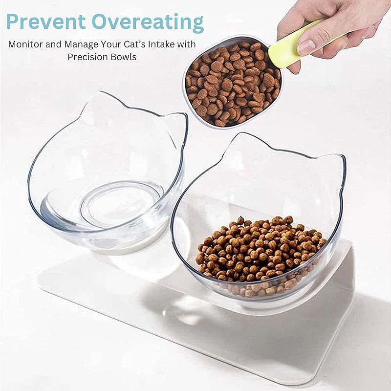 Elevated Cat Bowl for Orthopedic Support