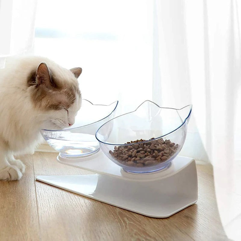 Elevated Cat Bowl for Orthopedic Support