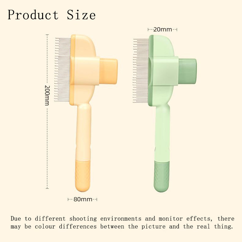 Effortless Pet Grooming Comb with Easy Release Button