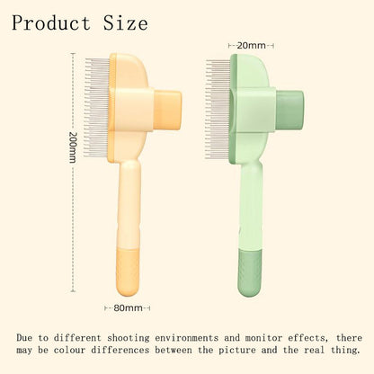 Effortless Pet Grooming Comb with Easy Release Button