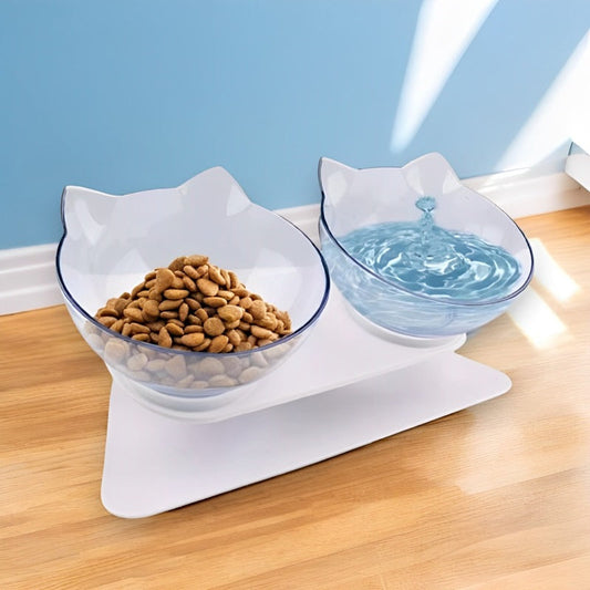 Elevated Cat Bowl for Orthopedic Support