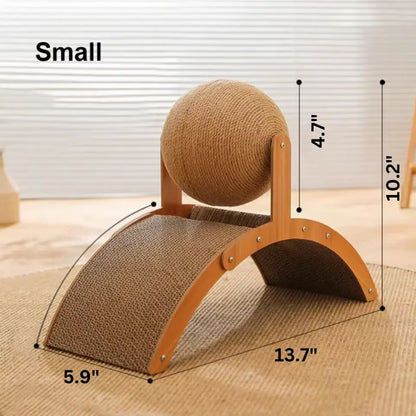 Sturdy Cat Scratching Post Featuring Sisal Ball Toy