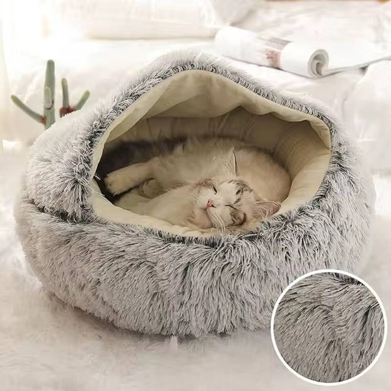 Comfortable Pet Cave Bed for Dogs and Cats of Any Size