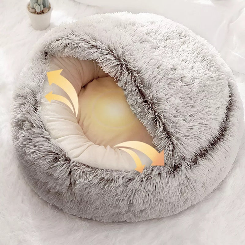 Comfortable Pet Cave Bed for Dogs and Cats of Any Size