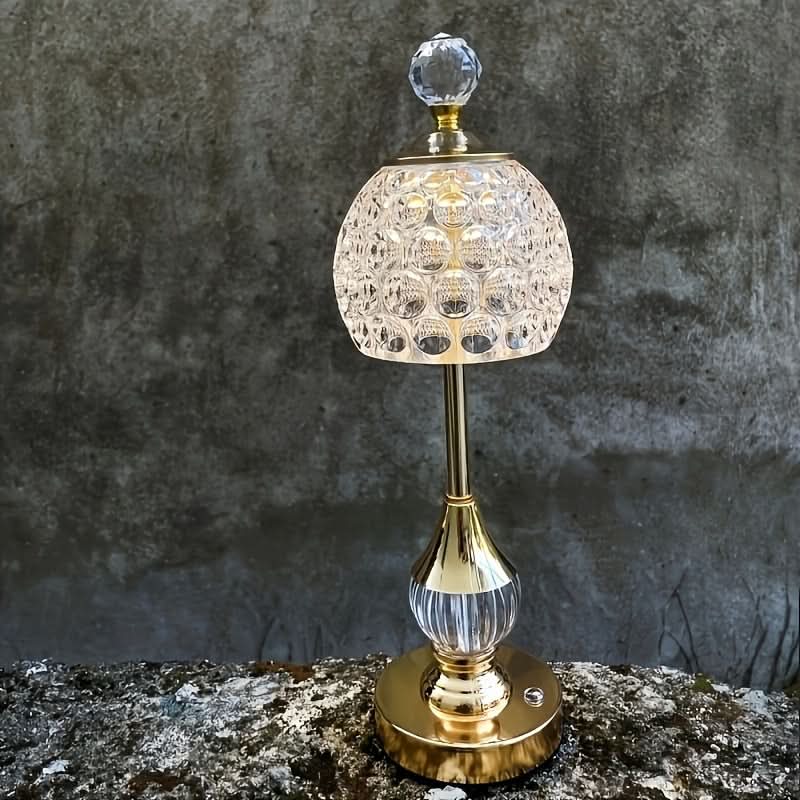 Touch-Controlled Cordless Table Lamp in Metal Finish