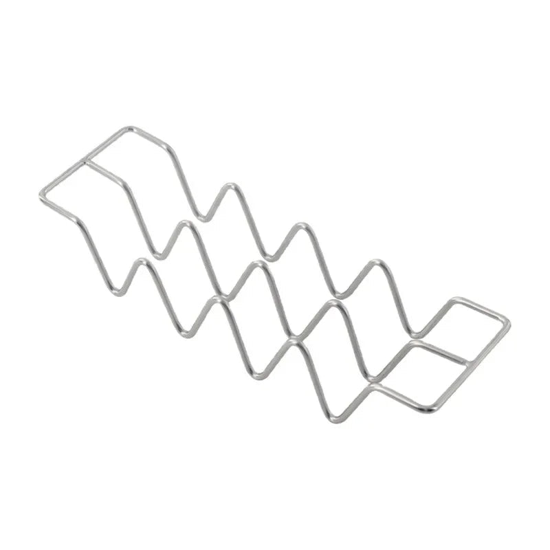 Stainless Steel Taco Holder for Kitchen | Wave Slot Design | Dishwasher Safe
