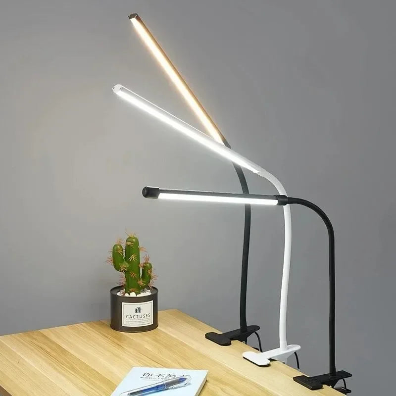 Flexible USB LED Clip Lamp with 3 Color Modes & 10 Brightness Levels