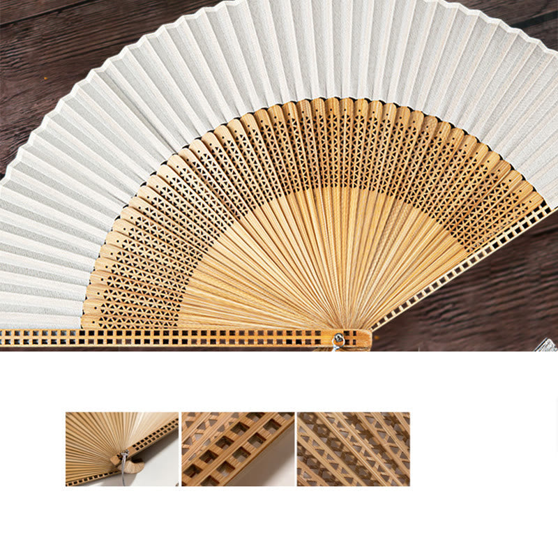Bamboo Silk Handcrafted Fan