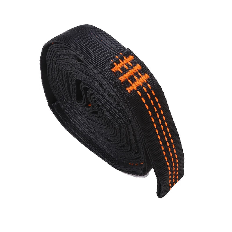 Hammock Suspension Set with 272 kg Load Capacity | Polyester Straps with 5 Rings | Pack of 2