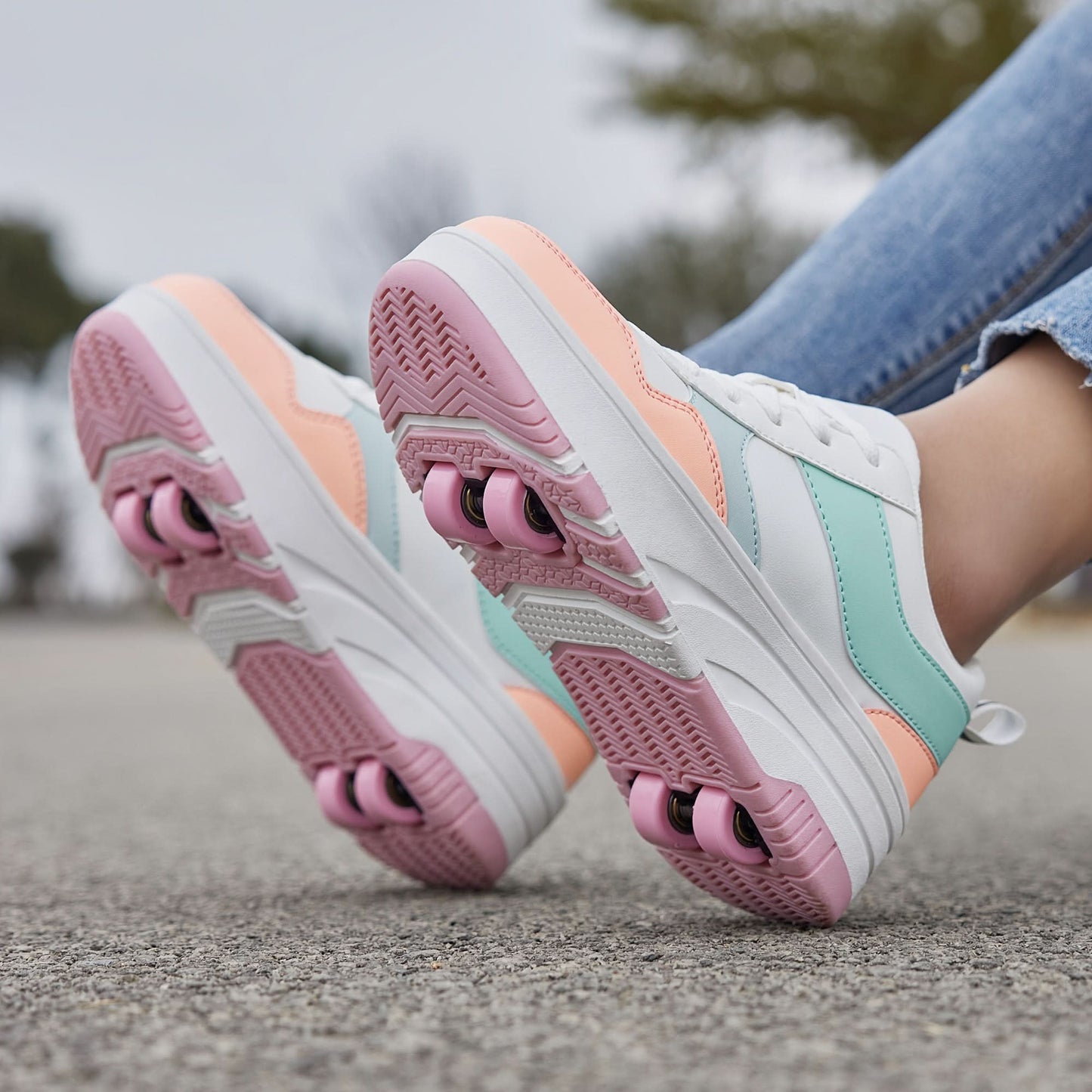 Patchwork Design Outdoor Sneakers for Walking
