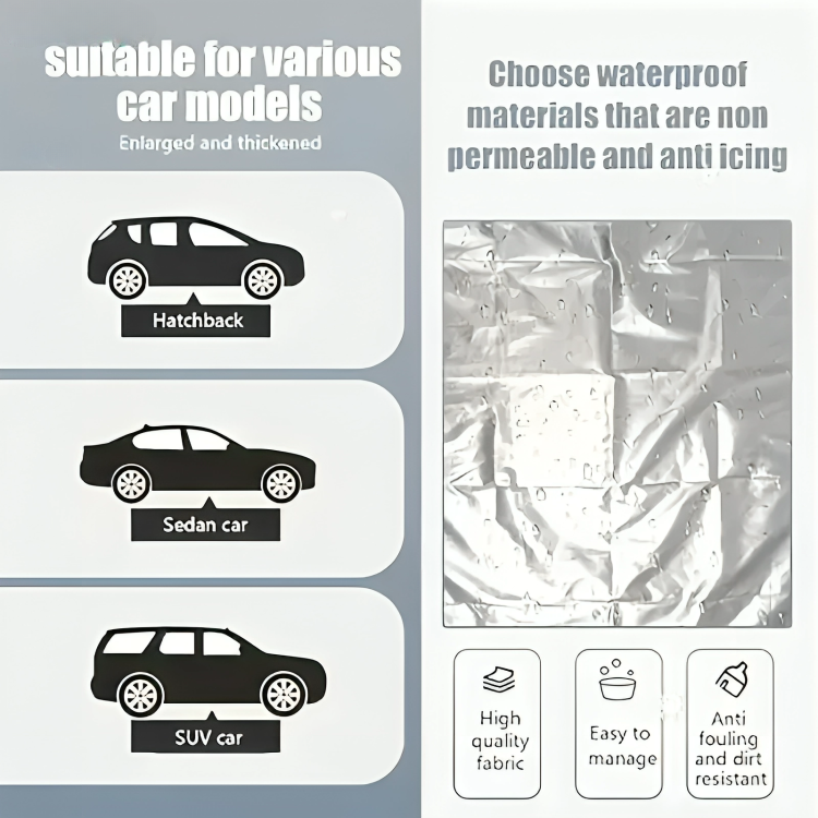 Car Windshield Cover with Freezing Snow Protection