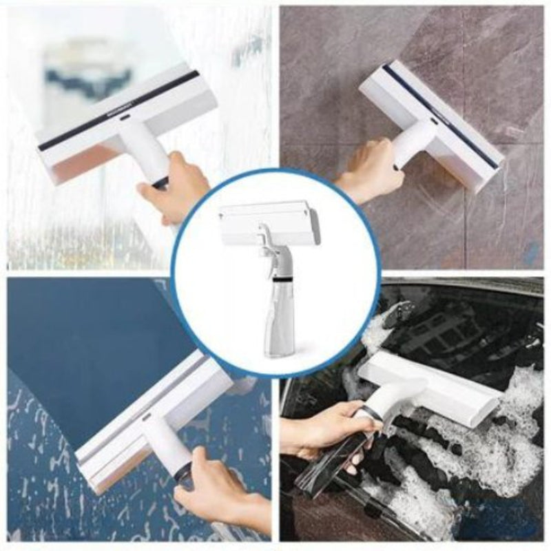 All-in-One Glass Cleaner with Spray & Squeegee Functionality