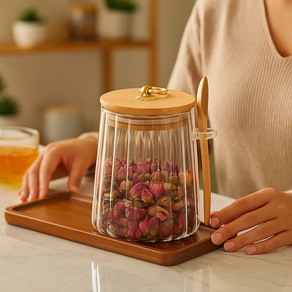 Food Storage Jar – Keep Spices Fresh, Aromatic, and Moisture-Free