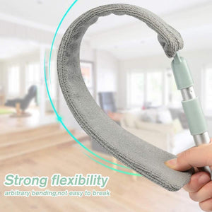 Slim Reach Dusting Wand | Microfiber Cleaning Brush with Steel Handle | Eco-Friendly