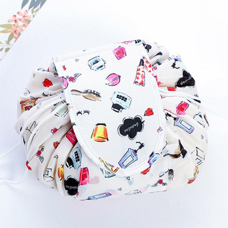 Compact Drawstring Makeup Organizer for Effortless Access