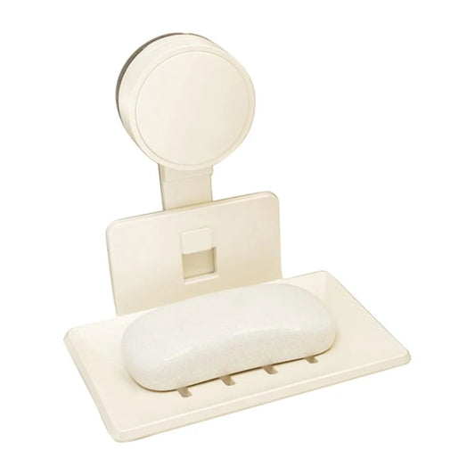 Soap Holder with Suction Cup | Drill-Free | Wall Mount 12.6 x 12.4 x 8.4 cm