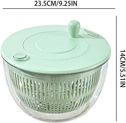Versatile Salad Spinner with Multi-Cutting Inserts for Effortless Meal Prep