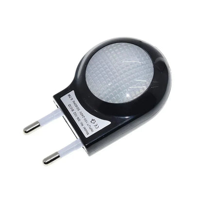 Mini Night Light with Light Sensor & EU Plug – Automatic LED Wall Lamp for Nursery & Bedroom, Soft Warm Light