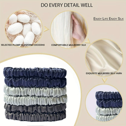 6-Pack Simple Hair Bands for Daily Use and Styling