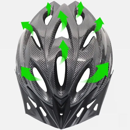 Adult Bike Helmet - Lightweight MTB Safety Gear - Adjustable Size 54-61 cm